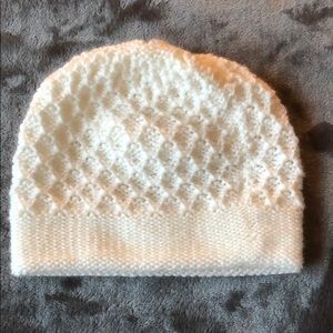white beanie